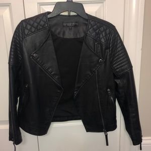 Topshop Petite faux leather jacket